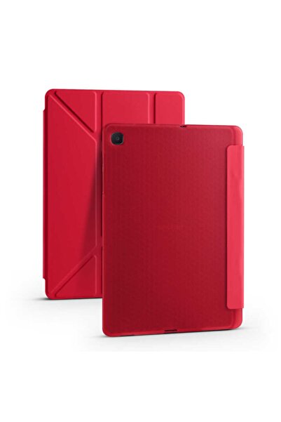 Nezih Case Galaxy Tab A7 T500 Uyumlu Trifolding Kalem Bölmeli Pu Deri Arkası ...
