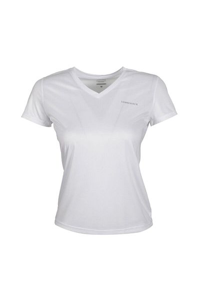 lumberjack Tricou Beyaz Kadın CT127 BASIC PES NECK V 100581816