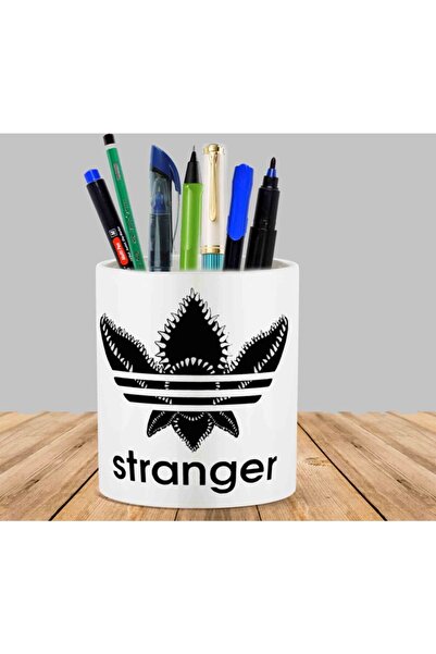 ART HEDİYE Adidas Stranger Things Kaktüs Sukulent Saksı Kalemlik