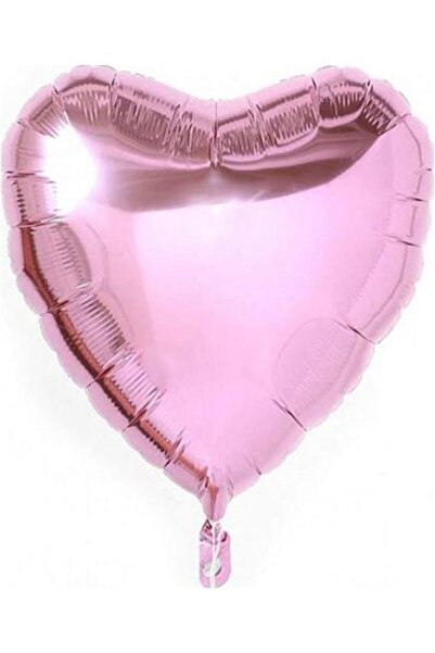Happyland 45cm Powder Pink Copper Color Heart Foil Balloon Flying with Helium