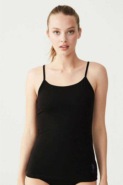 U.S. Polo Assn. US Polo Assn. 66000 Tricou cu bretele pentru femei - negru
