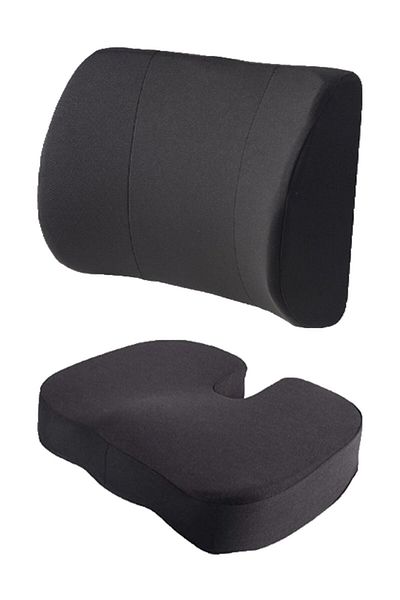 Alfagrup Ultura Comfort Pulse Sitting Cushion and Back Waist Recline Cushion Set of 2