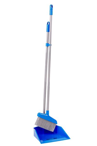 Ermop Practical Dust Collection in Dustpan Broom Blue Color