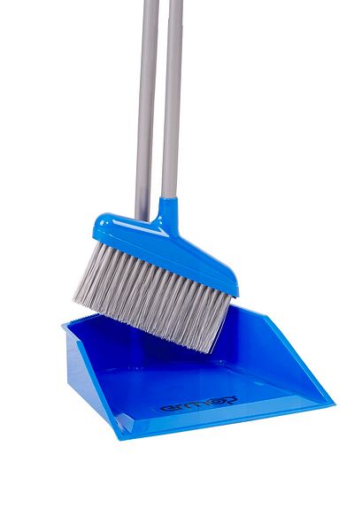 Ermop Practical Dust Collection in Dustpan Broom Blue Color