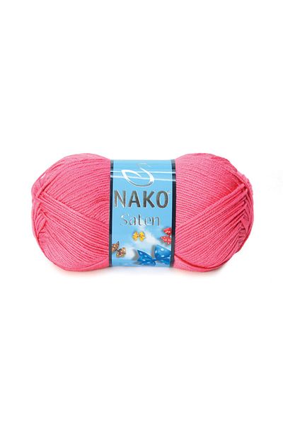 NAKO Σατέν 236 Candy Pink |   Καλοκαιρινό νήμα πλεξίματος χειρός