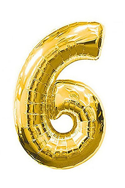 Generic Brand Gold Number 6 40cm Foil Balloon