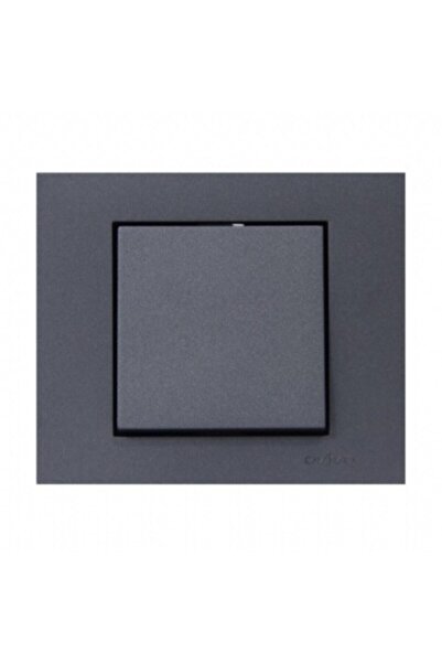 OVİVO Grano Füme Tekli Anahtar Çerçeve