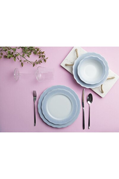 Porland Ayliz Mavi  Yemek Takımı 24 Prç