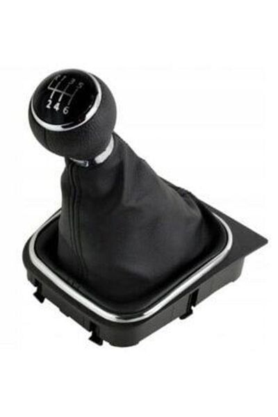 gkl Black Nickel Plated Gaiter and Knob for Golf5 and Jetta Gears - 6 Gears 1K 0711113 Ce