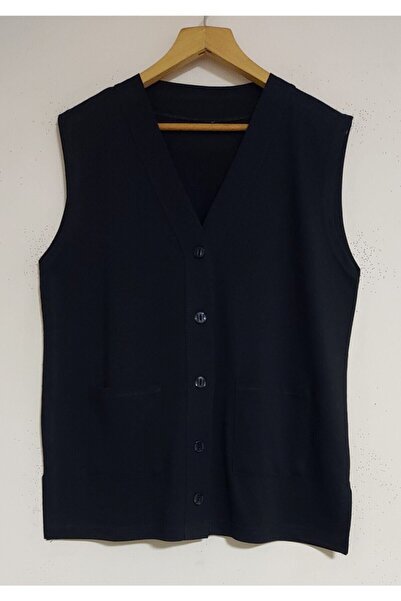 Nacar Anneler Günü Kadın Yazlık Cepli Anne Penye Yelek