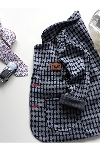 GallanD Erkek Çocuk Füme Renk Puanlı Örme Esnek Rahat Kumaş Spor Klasik Mevsi...