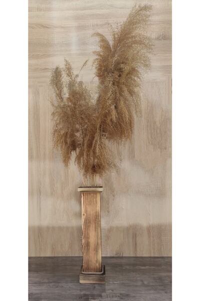 Tahta Bahçesi Ahşap Dekoratif Vazo