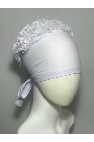 Shalista Buy 4 Pay 3 Ruffled Stitched Bonnet - Combed Cotton - White