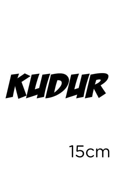 MIGNATIS Autocolant Kudur Text pentru Vehicul și Perete 15cm - Negru