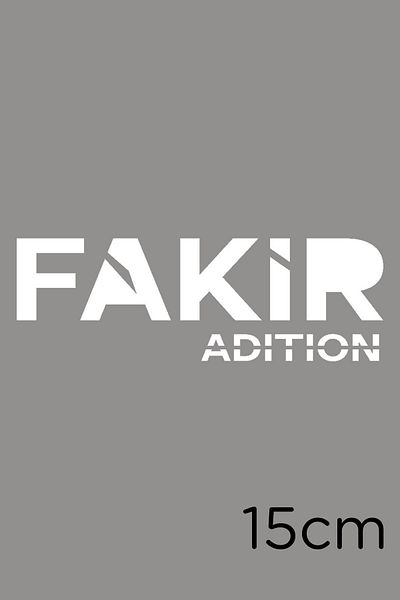 MIGNATIS Fakir Adition Text Autocolant pentru Vehicul și Perete 15cm - Alb