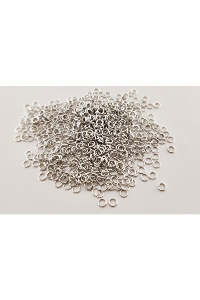 yiğit aksesuar 5mm Küçük Metal Gümüş Renk Takı Halkası 85 Gram
