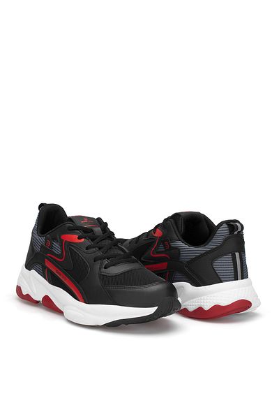 DARK SEER Schwarz-roter Herren-Sneaker