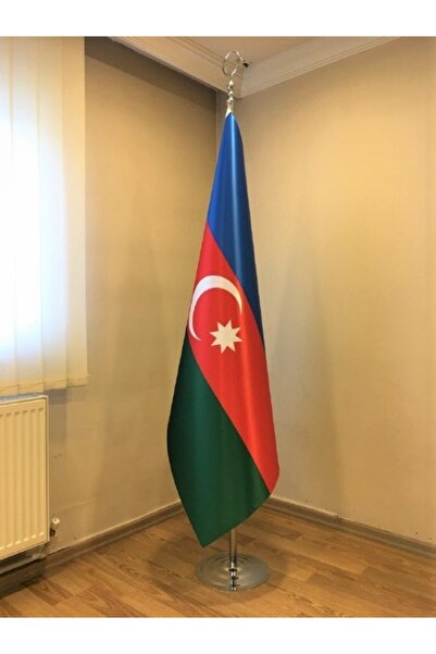 Fors Bayrak 100x150 Cm Azerbaycan Krom Direkli Makam Bayrağı
