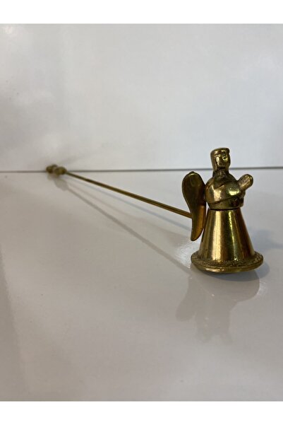 LüksAksesuar %100 Pirinç Melek Mum Söndürücü Özel Yapım Mum Söndürücü