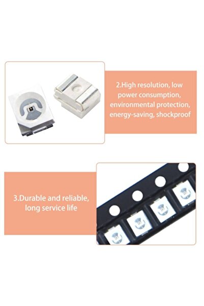 EmAyCenter Elektronik Entegre Ve Devreler Için Led 10 Adet 3528 Smd