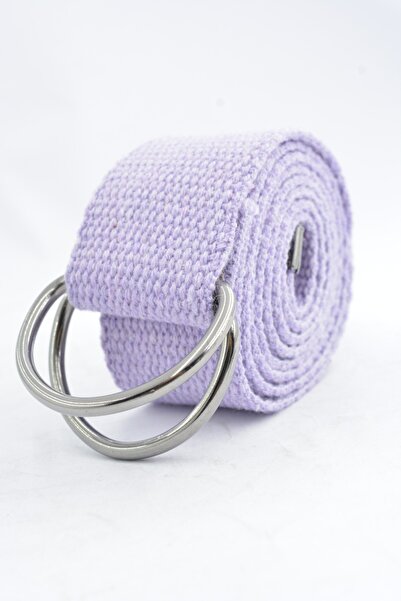 Trend Deri Lila Unisex D Tokalı Ayarlanabilir Kemer 4cm