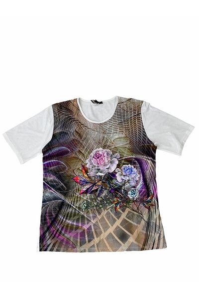 Elele Tricou de damă din bumbac pieptănat