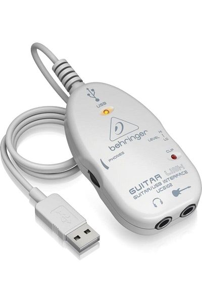 Behringer Ucg102 The Ultimate Guitar-to-usb Interface For Recording And Jamming With Your Pc/mac