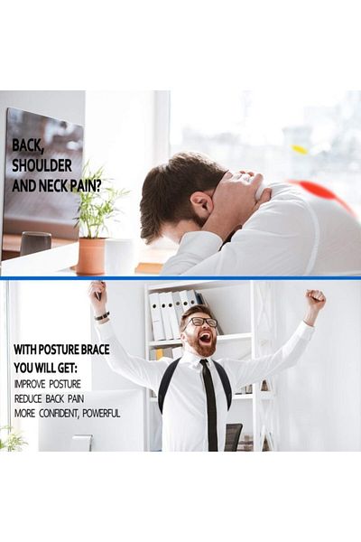 Ankaflex Unisex Standard Size Όρθια Στάση Κορσές μαύρο
