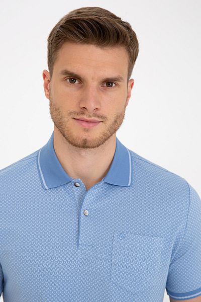 Pierre Cardin Μπλουζάκι με γαλάζιο γιακά Polo Regular Fit