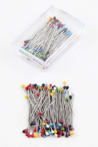 İsra Silk 100 bucăți ace colorate pentru eșarfă și șal din oțel - mixte