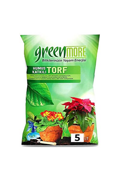 Greenmore Kullanıma Hazır Torf Humus Katkılı Bi?tki? Toprağı 5 litre