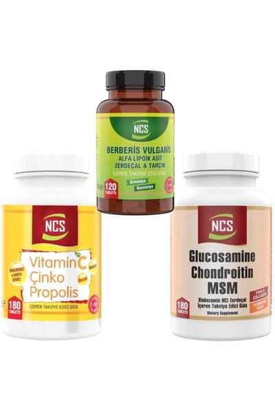 NCS بيربيريس 120 قرص جلوكوزامين 180 قرص فيتامين سي 180 قرص