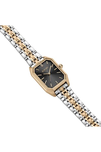 Burker Uhren Damenuhr Isabell Schwarz Gold Silber