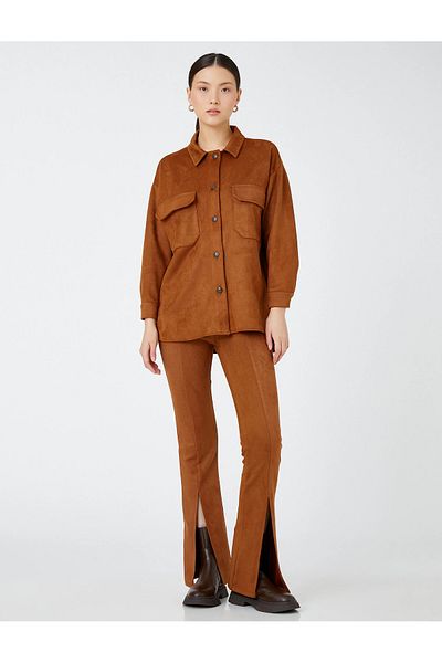 Koton Jacket with Applique Pockets.