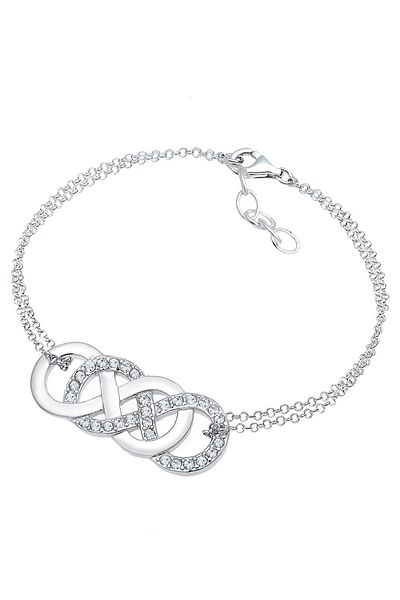ELLI Armband Infinity Liebe Kristalle 925 Silber