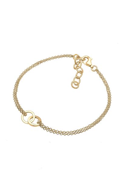 ELLI Geo Minimal 925 Sterling Silber Armband – Damen-Kreis