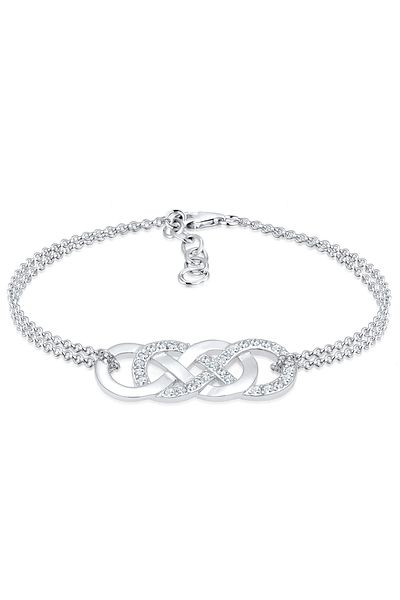 ELLI Armband Infinity Liebe Kristalle 925 Silber