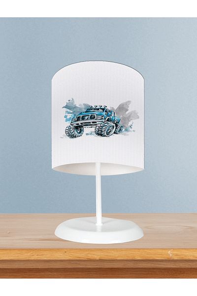 LİDERHOME Home Baby and Children's Room Jeep Patterned Lampshade
