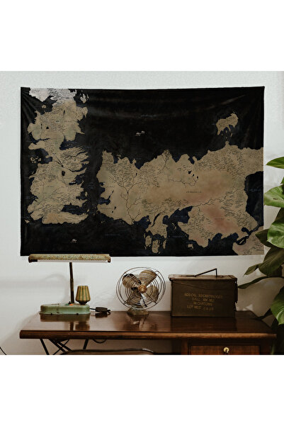 The Lucid Lab Game Of Thrones Map Duvar Örtüsü - 100 Cm X 135 Cm