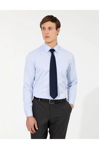Pierre Cardin VENICE Μακρυμάνικο Slim Fit Basic Κλασικό πουκάμισο χωρίς τσέπη