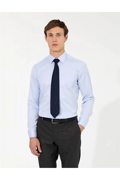 Pierre Cardin VENICE Μακρυμάνικο Slim Fit Basic Κλασικό πουκάμισο χωρίς τσέπη