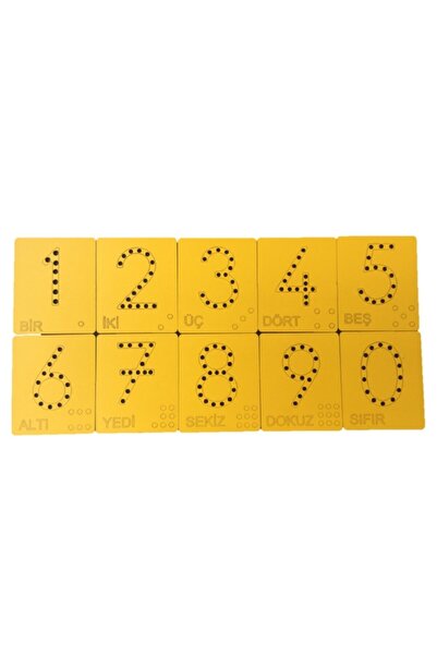 Trendy Toys Eğitici Ahşap Sayılar Ip Geçirme Montessori El Kası Geliştirme