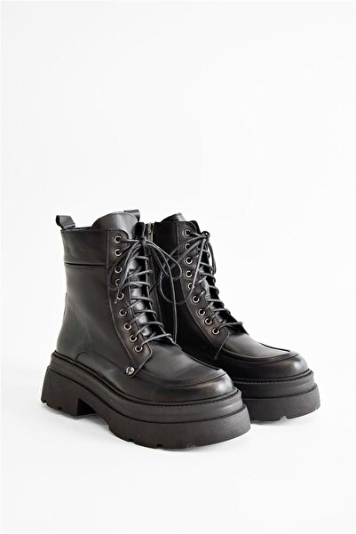 Shoes & More ARTEMISA - Siyah Deri - Bot