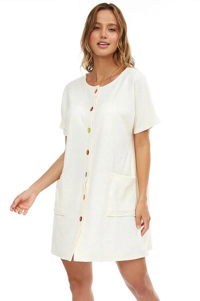 AYYILDIZ 59515 Ecru Towel Dress