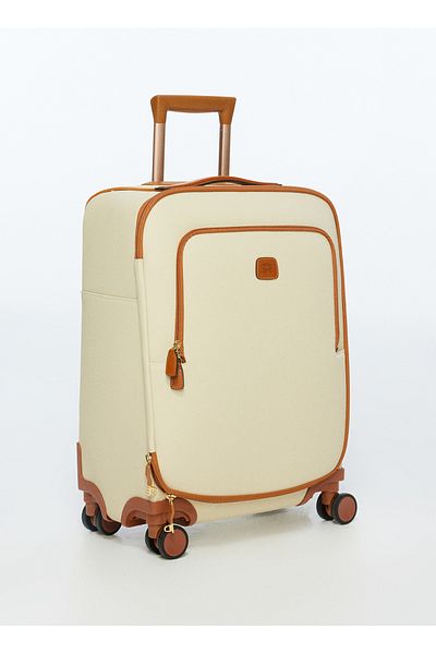 Bric's Brıcs Creme Unisex Hard Suitcase mit Rakel BBJ15290.014 Firenze Trly 55cm