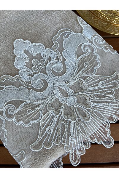 Çeyiz Bahçesi Liya подвійний оксамитовий рушник для рук 50 × 90