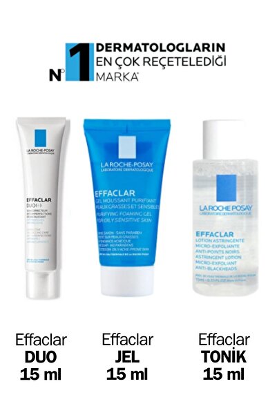 La Roche Posay Effaclar Yağlı/akneli Ciltler Yüz Bakım Seti (Deneme Boy)