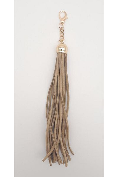 angel çanta aksesuar Suede Nubuck Leather Sleeves Long Tassel Light Mink Χρώμα Ανοιχτό Χρυσό Μεταλλικό