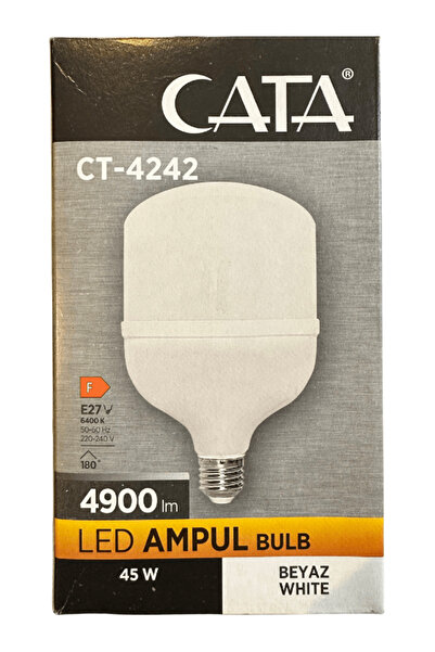 Cata CT-4242 45W 6400K (Beyaz Işık) E27 Duylu Led Torch Ampul