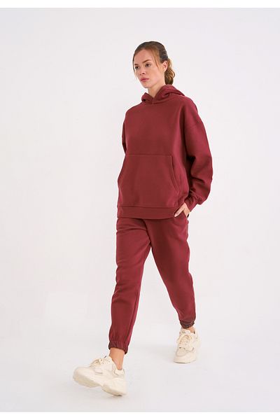 La Sarta Joda Unisex Claret Red Tracksuit Set
